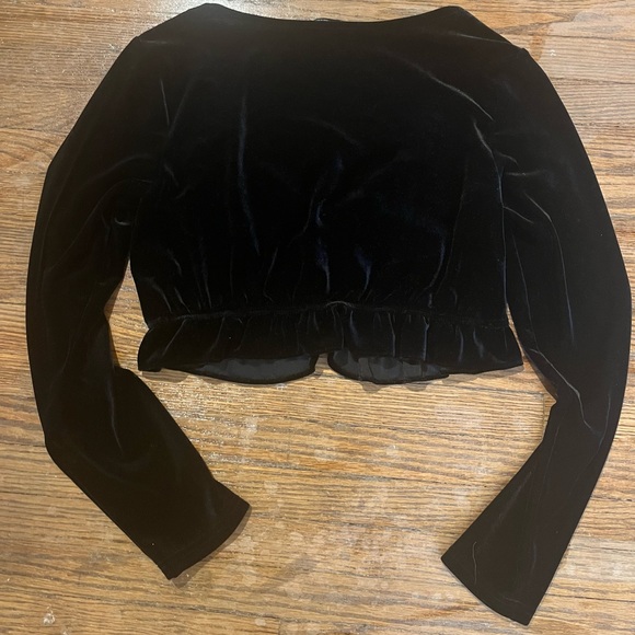 Zara Velvet Crop Top - Picture 5 of 5